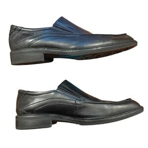 ECCO Windsor Leather Slip On Loafers Dress Shoes Black Men's Size‎ EU 41